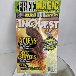 Sealed INQUEST Magazine #30 Aliens Shadowrun card MTG RPG CCG October 1997